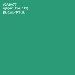 #2A9A77 - Eucalyptus Color Image