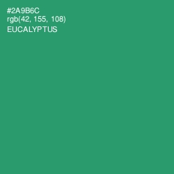#2A9B6C - Eucalyptus Color Image