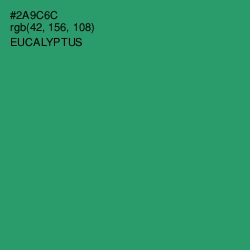 #2A9C6C - Eucalyptus Color Image