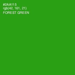 #2AA115 - Forest Green Color Image