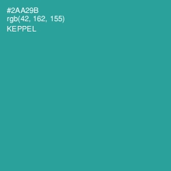 #2AA29B - Keppel Color Image