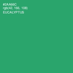 #2AA66C - Eucalyptus Color Image