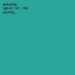 #2AA79A - Keppel Color Image