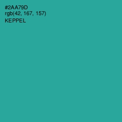 #2AA79D - Keppel Color Image