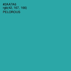 #2AA7A6 - Pelorous Color Image