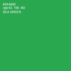 #2AA850 - Sea Green Color Image