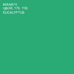 #2AAA74 - Eucalyptus Color Image