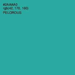 #2AAAA0 - Pelorous Color Image