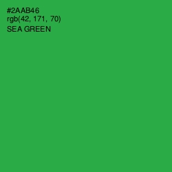 #2AAB46 - Sea Green Color Image