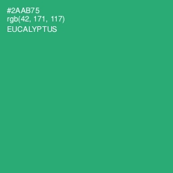 #2AAB75 - Eucalyptus Color Image