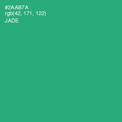 #2AAB7A - Jade Color Image