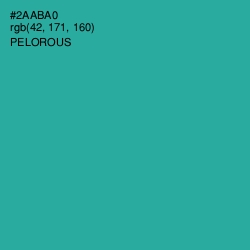 #2AABA0 - Pelorous Color Image