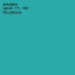 #2AABA9 - Pelorous Color Image