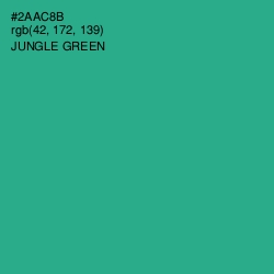 #2AAC8B - Jungle Green Color Image