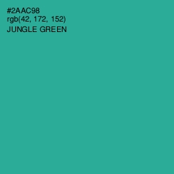 #2AAC98 - Jungle Green Color Image