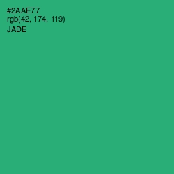 #2AAE77 - Jade Color Image