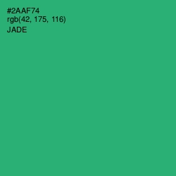 #2AAF74 - Jade Color Image