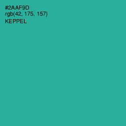 #2AAF9D - Keppel Color Image