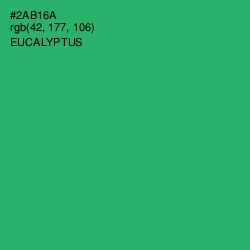 #2AB16A - Eucalyptus Color Image