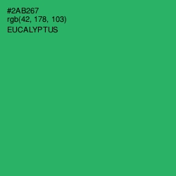 #2AB267 - Eucalyptus Color Image