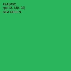 #2AB45C - Sea Green Color Image