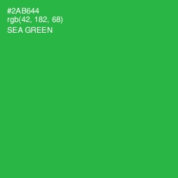 #2AB644 - Sea Green Color Image