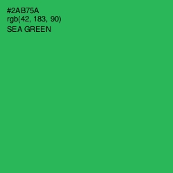 #2AB75A - Sea Green Color Image