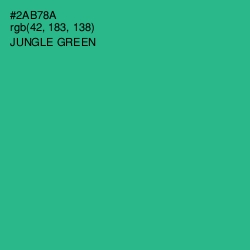 #2AB78A - Jungle Green Color Image