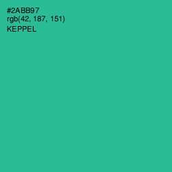 #2ABB97 - Keppel Color Image