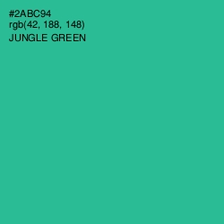 #2ABC94 - Jungle Green Color Image