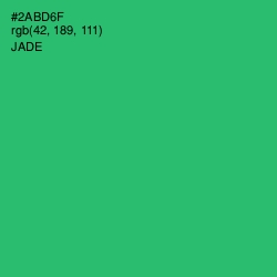 #2ABD6F - Jade Color Image