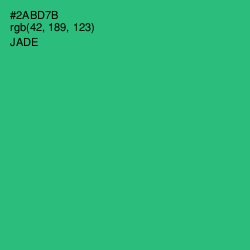 #2ABD7B - Jade Color Image