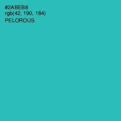 #2ABEB8 - Pelorous Color Image