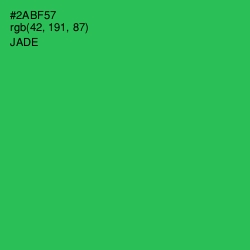 #2ABF57 - Jade Color Image