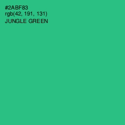 #2ABF83 - Jungle Green Color Image