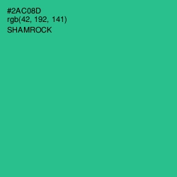 #2AC08D - Shamrock Color Image