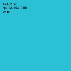 #2AC1D7 - Turquoise Color Image