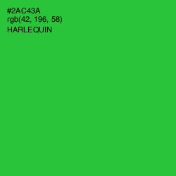#2AC43A - Harlequin Color Image