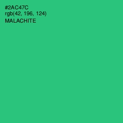 #2AC47C - Malachite Color Image