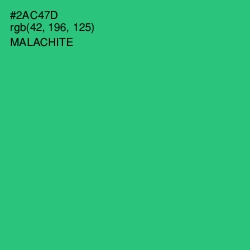 #2AC47D - Malachite Color Image