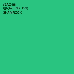 #2AC481 - Shamrock Color Image