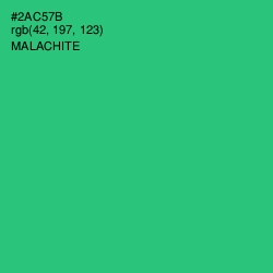 #2AC57B - Malachite Color Image
