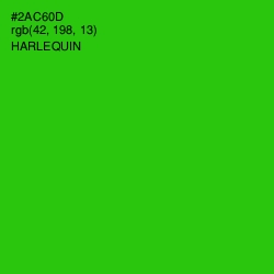 #2AC60D - Harlequin Color Image