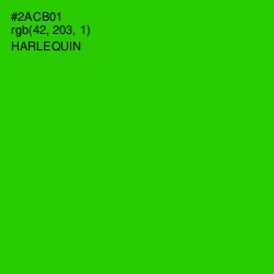 #2ACB01 - Harlequin Color Image