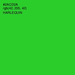 #2ACD2A - Harlequin Color Image