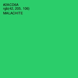 #2ACD6A - Malachite Color Image