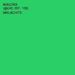 #2ACF69 - Malachite Color Image