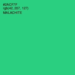 #2ACF7F - Malachite Color Image