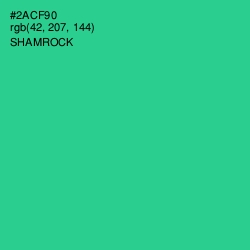 #2ACF90 - Shamrock Color Image