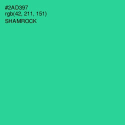 #2AD397 - Shamrock Color Image